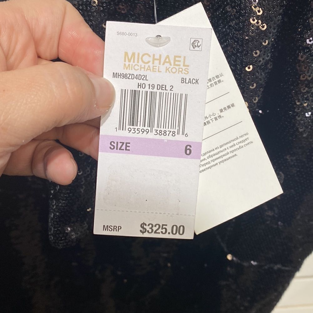 ⭐️MICHAEL Michael Kors One Shoulder Sequined Mini - Picture 8 of 8